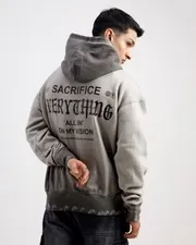 Washed All Over Cherub Hoodie